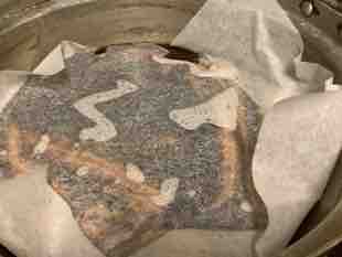 すし楽山の穴子、全力で仕込み中